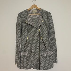 Lucky Brand Full zip up jacket black white